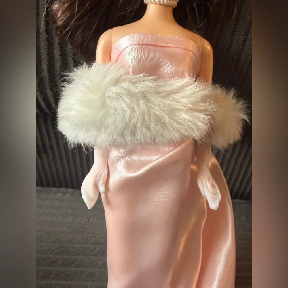 Barbie Reproduction Mattel 35th Anniversary 1958-1993 Pink Satin Dress Doll